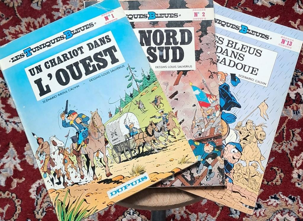 Les Tuniques Bleues - 3 BD brochées, Livres, Plusieurs BD, Enlèvement ou Envoi, Utilisé, Cauvin - Lambil - Salvérius
