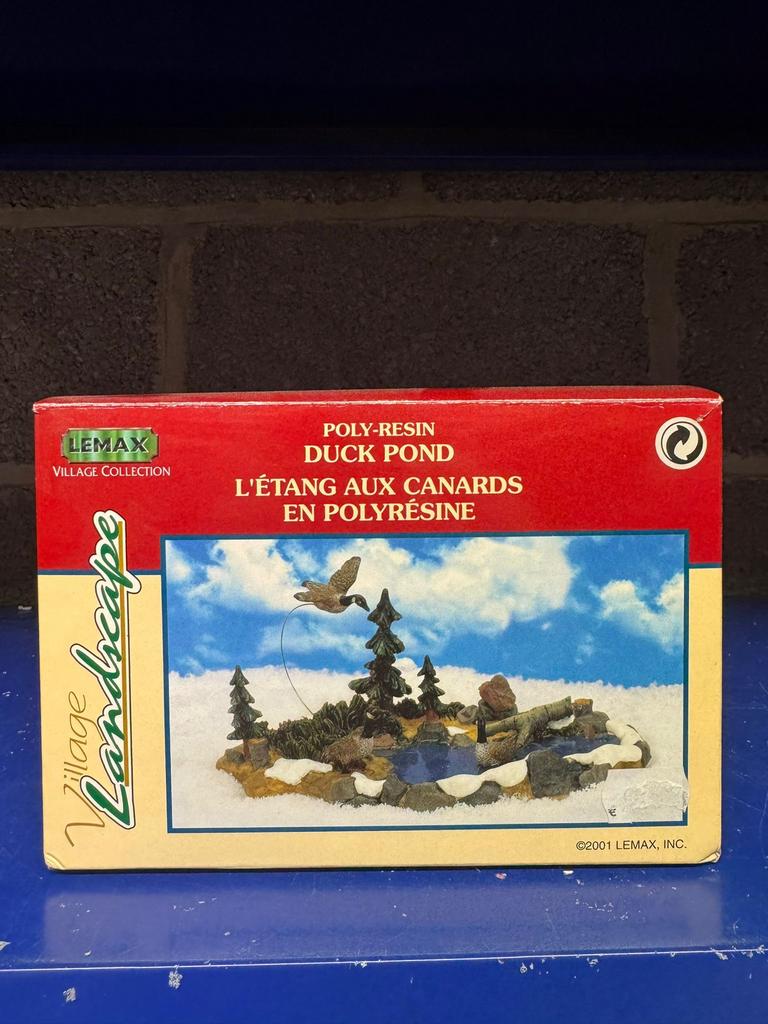 Lemax vijver met eenden kerstdorp landschap 13365A compleet, Divers, Noël, Comme neuf, Enlèvement