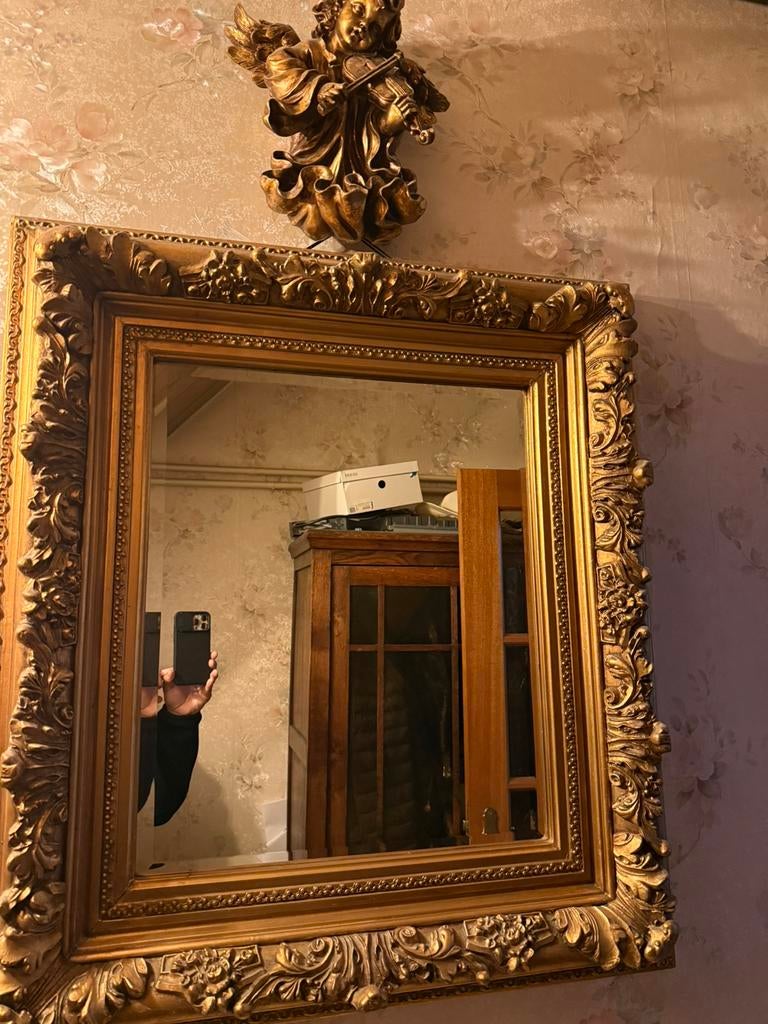 Mirroir et sa console, Maison & Meubles, Accessoires pour la Maison | Miroirs, Enlèvement