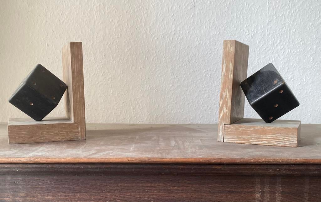 Vintage boekensteunen, Ophalen, Zo goed als nieuw