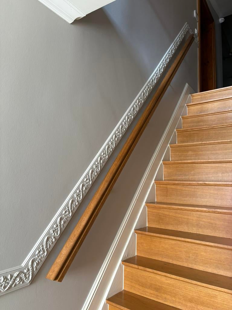 Houten trapleuning, Ophalen, Gebruikt