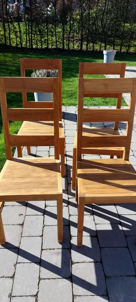 Chaises en teck, Jardin & Terrasse, Chaises de jardin, Enlèvement