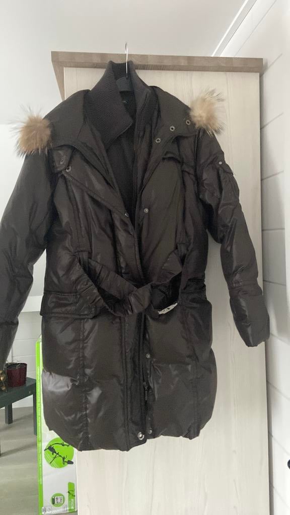 Veste d'hiver longue à capuche (Terre bleue), Enlèvement ou Envoi, Comme neuf