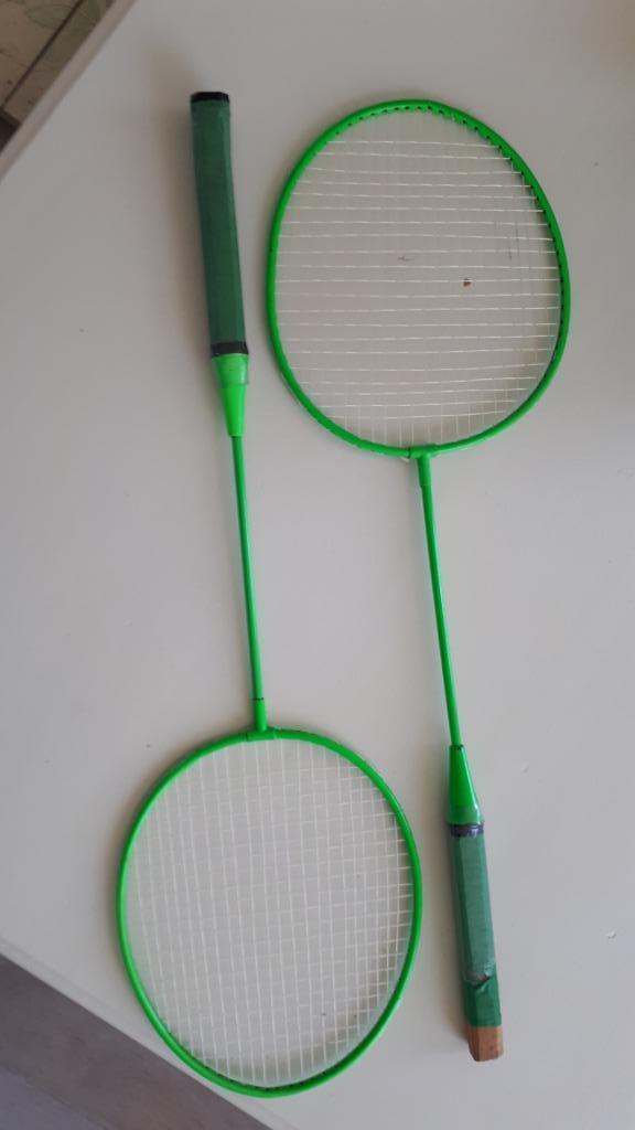badminton rackets  / groen, Sport en Fitness, Ophalen, Zo goed als nieuw, Racket(s)