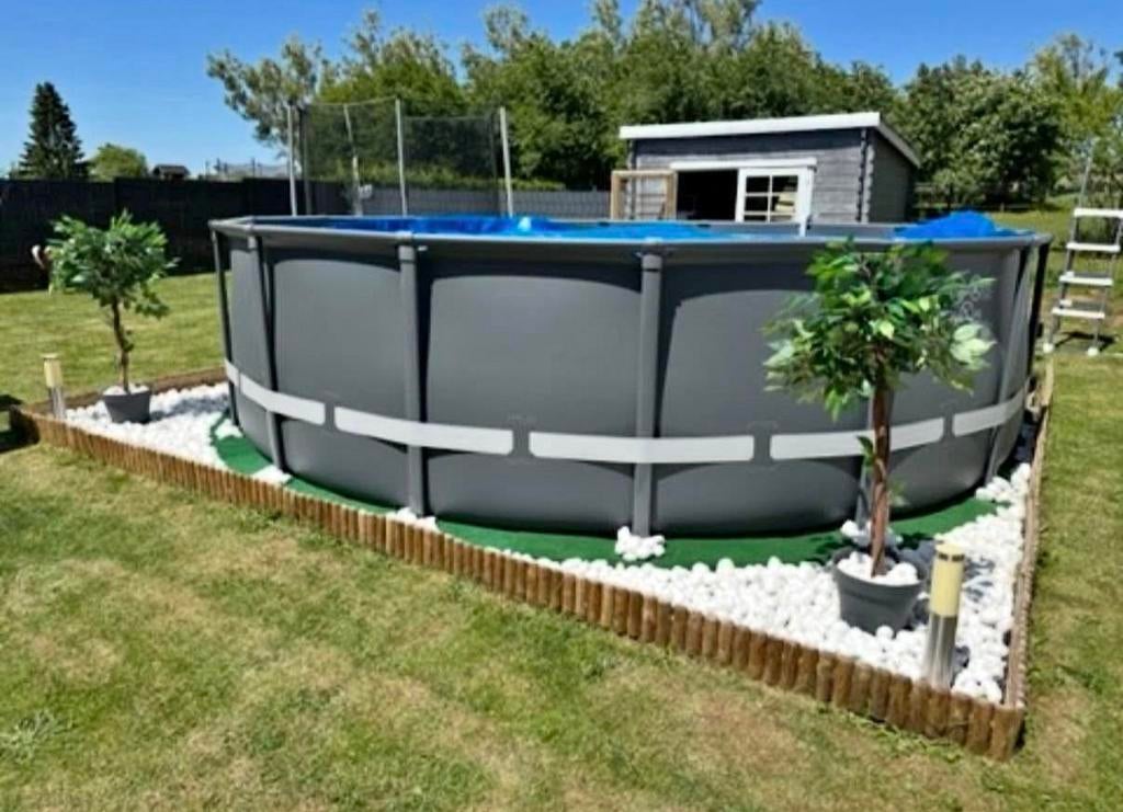 Kit Piscine hors sol intex XTR 4,88m + accessoires, 300 cm ou plus, Rond, Enlèvement, Utilisé