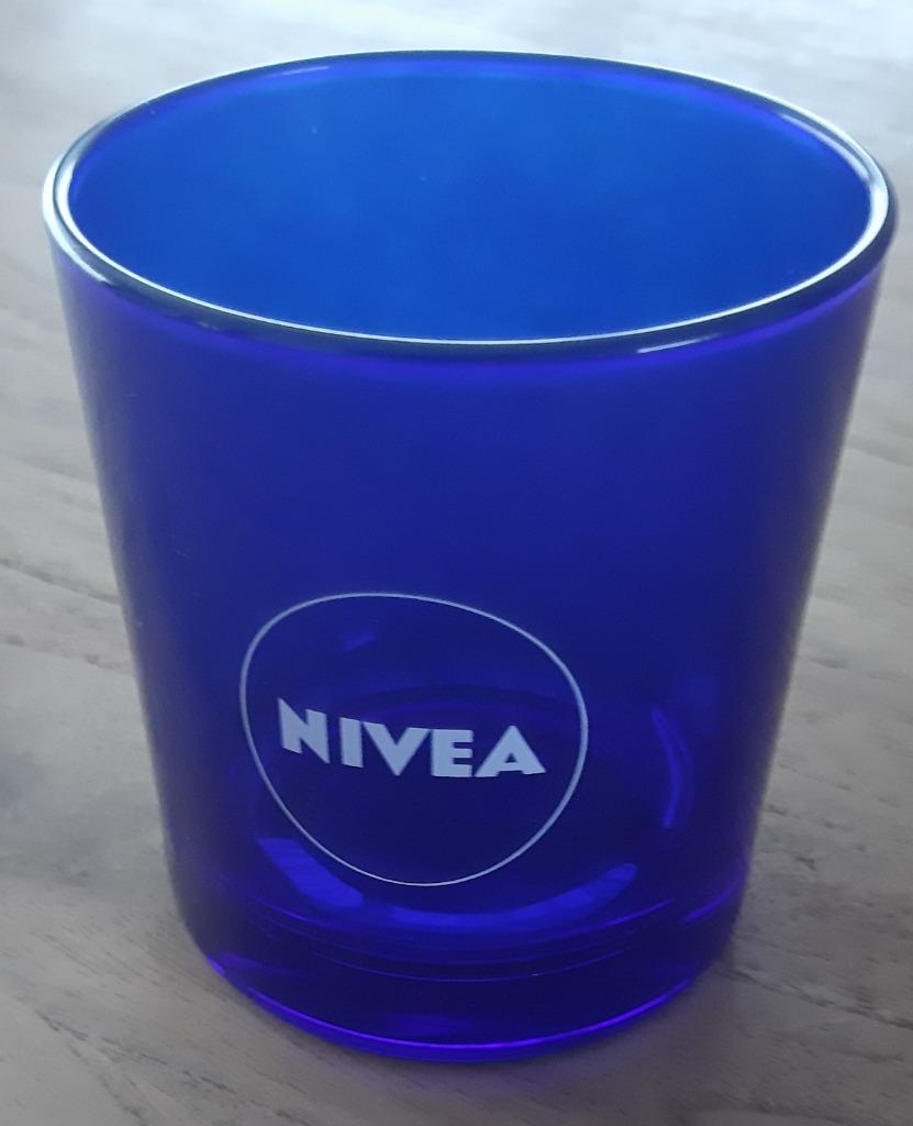 theelichtglas Nivea, Verzamelen, Ophalen of Verzenden, Zo goed als nieuw, Gebruiksvoorwerp