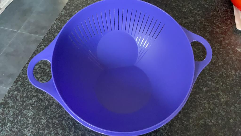 Vergiet kom tupperware, Ophalen of Verzenden, Zo goed als nieuw