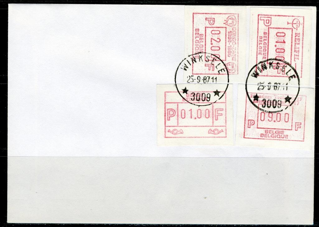 (B) ATM59-60-62-64 Enveloppe - Belgique-Relifil-Congo-Flandr, Enlèvement ou Envoi, Affranchi, Oblitéré