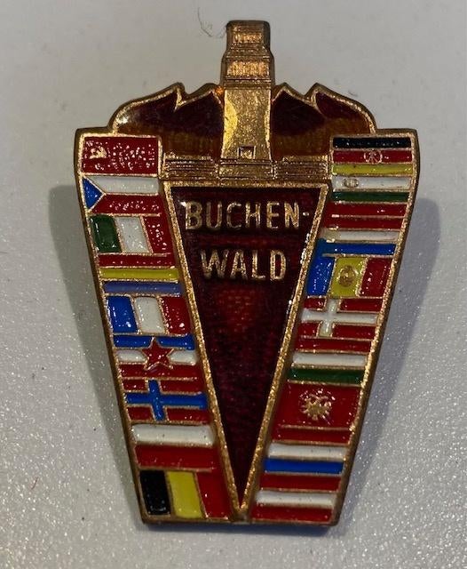 Épinglette commémorative « Monument de Buchenwald », Enlèvement ou Envoi, Autres, Emblème ou Badge