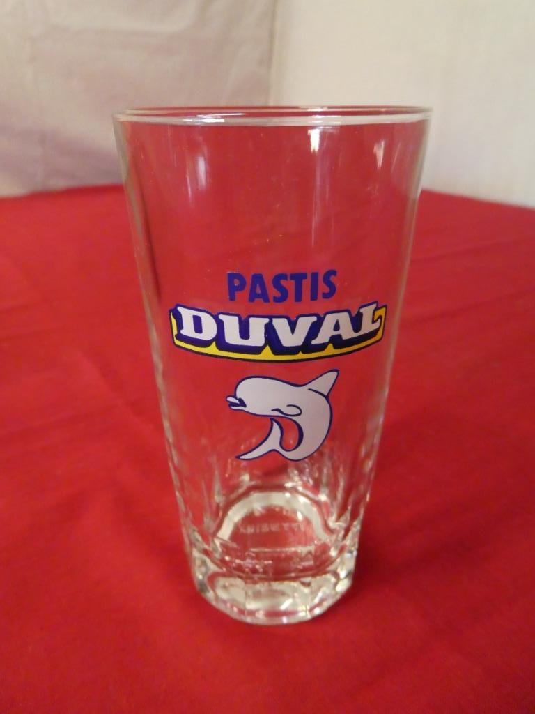 6 verres vintage pastis Duval avec dauphin comme logo, Verzamelen, Glas en Drinkglazen, Nieuw, Overige typen, Ophalen of Verzenden