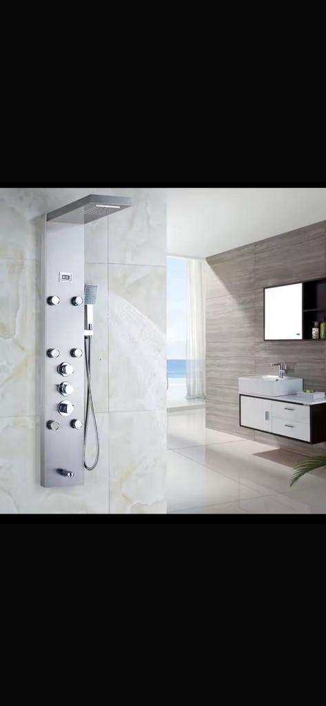 Douche à effet pluie, panneau douche, thermostat automatiq, Enlèvement ou Envoi, Neuf, Avec douche