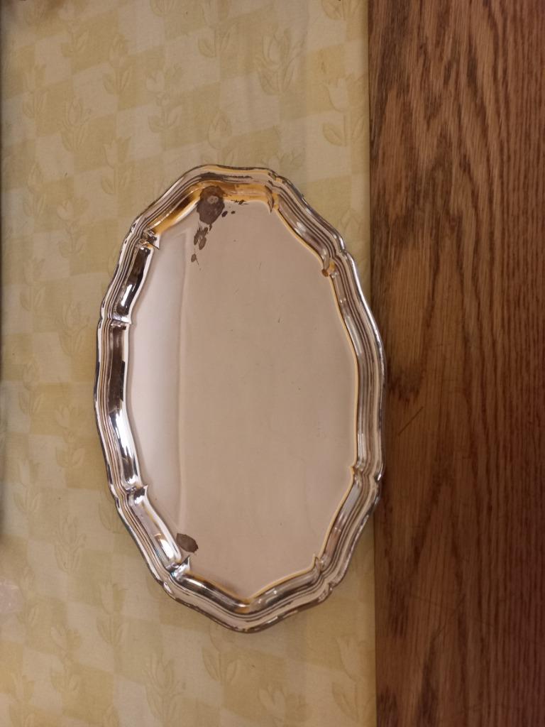plateau en argent ou métal argenté, Antiquités & Art, Antiquités | Argent & Or, Enlèvement, Argent