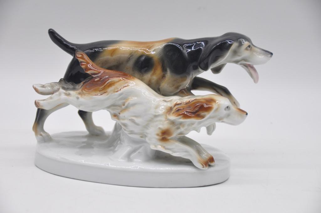 Karl Scheiding - Grafenthal - honden op jacht - circa 1906, Antiek en Kunst, Ophalen of Verzenden