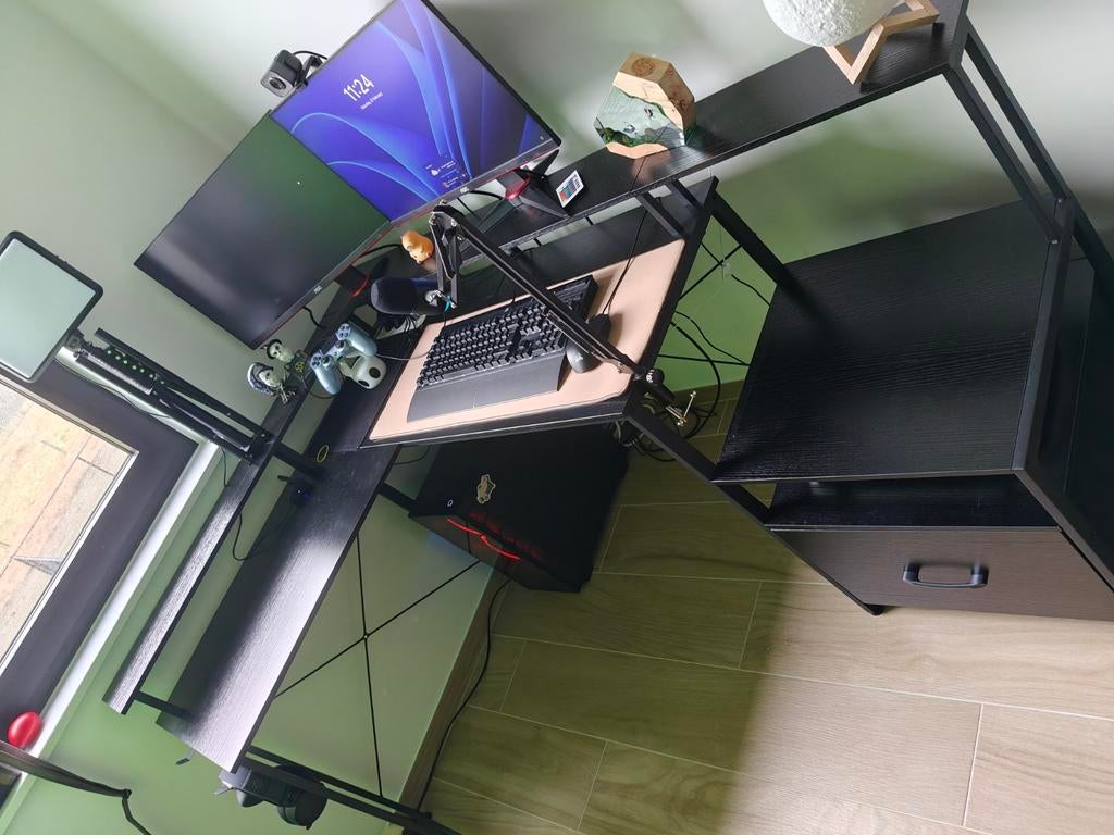 Rolanstar L-bureau met LED en stekkerdoos, Ophalen, Nieuw