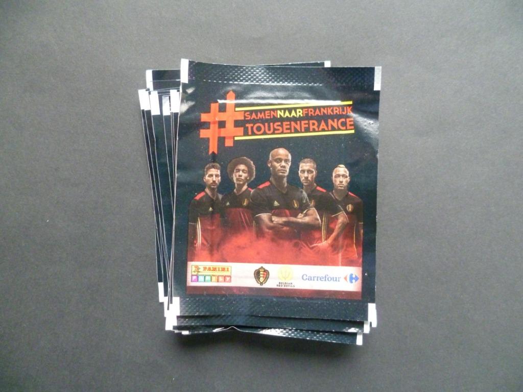 Rode  Duivels Voetbal Football stickers Samen naar Frankrijk, Enlèvement ou Envoi, Neuf, Sport