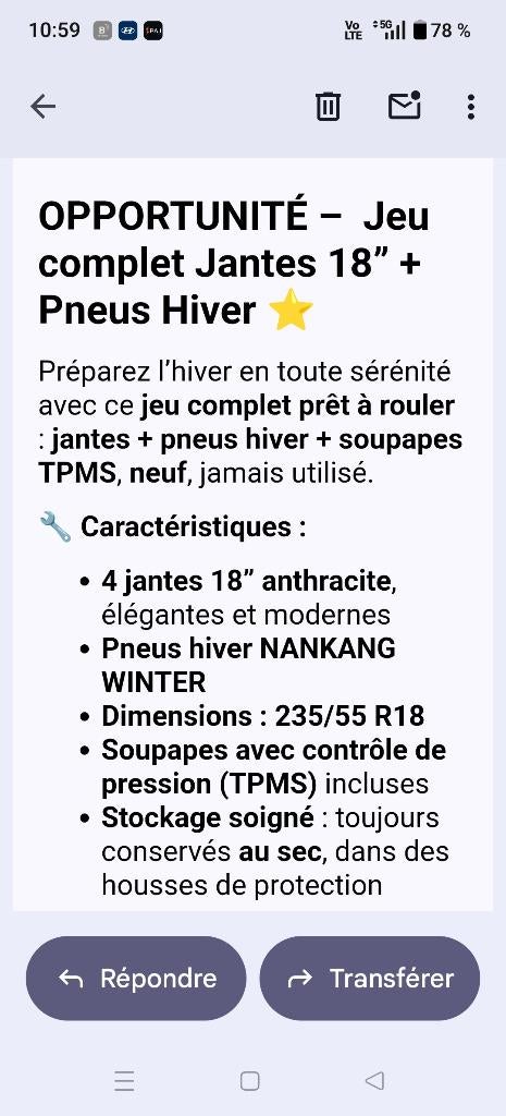 Jantes et pneus hiver neufs 0 kms pour hyundai Tucson 4, Autos : Pièces & Accessoires, Neuf, Pneus hiver, Véhicule de tourisme