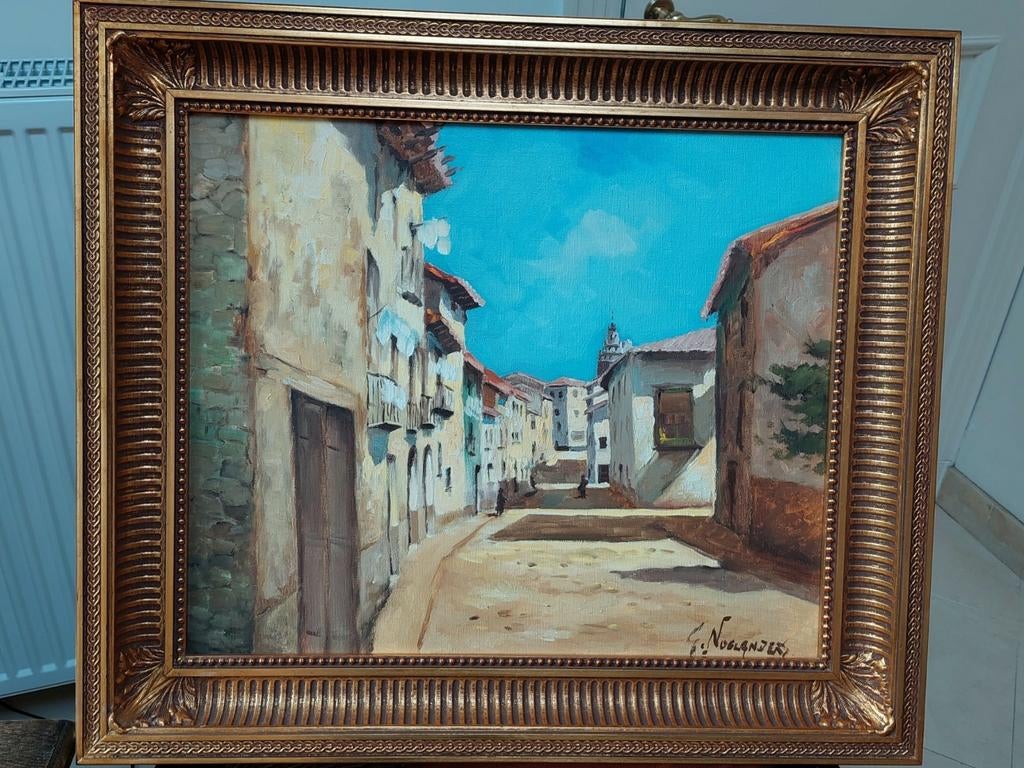 Olieverfschilderij Gaston Noelanders, Antiquités & Art, Enlèvement