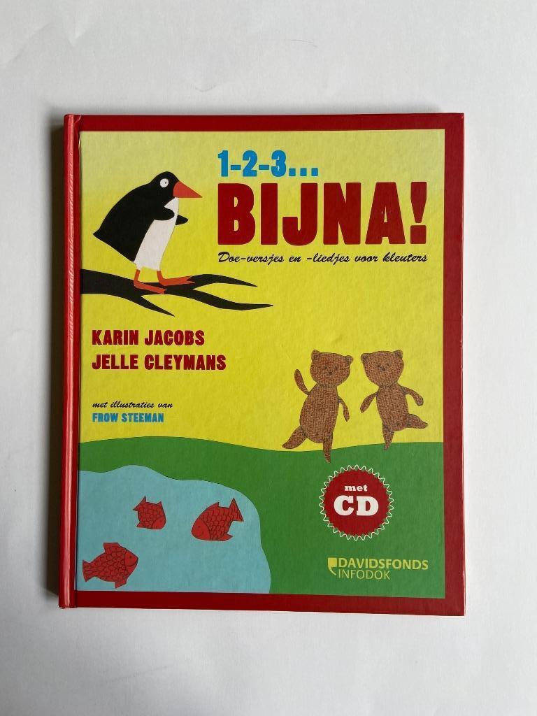 Boek kleuters + CD: 1-2-3... bijna, Boeken, Kinderboeken | Kleuters, Zo goed als nieuw, Fictie algemeen, 4 jaar, Jongen of Meisje