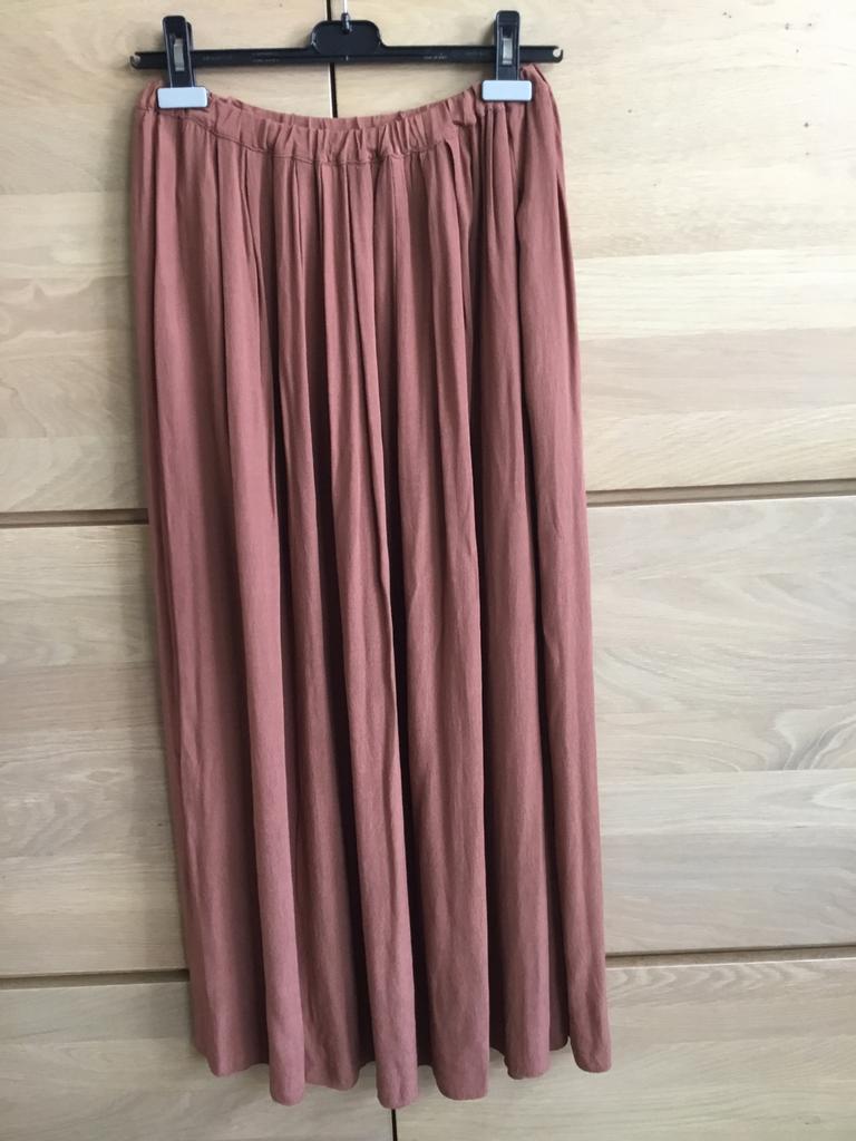 Maxi plooirok BY-BAR Amsterdam, Bruin, Ophalen of Verzenden, Zo goed als nieuw, Maat 36 (S)