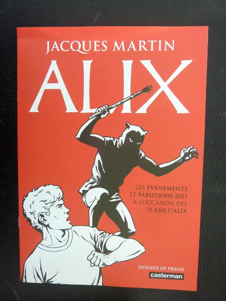 Dossier de presse 75 ans Alix Jacques Martin, Eén stripboek, Ophalen of Verzenden, Zo goed als nieuw