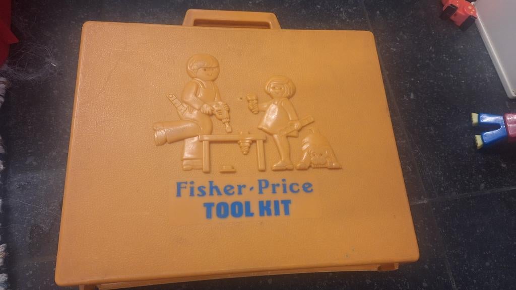 vintage Fisher Price tool kit 924, Kinderen en Baby's, Ophalen, Gebruikt