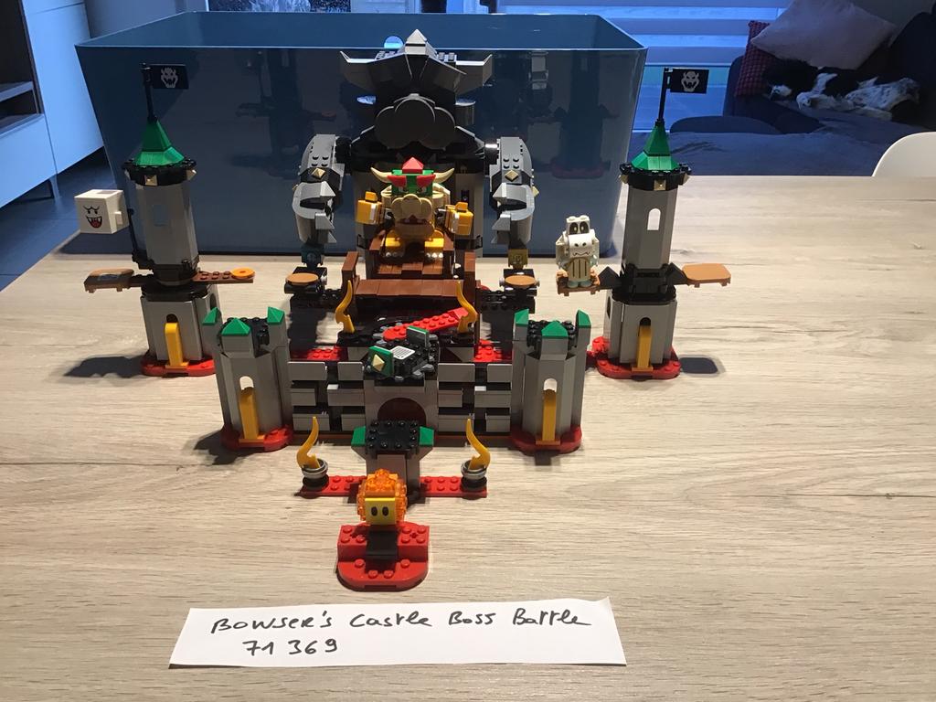 Lego super mario set 71369 bowser’s castle boss battle, Ophalen, Zo goed als nieuw, Complete set, Lego
