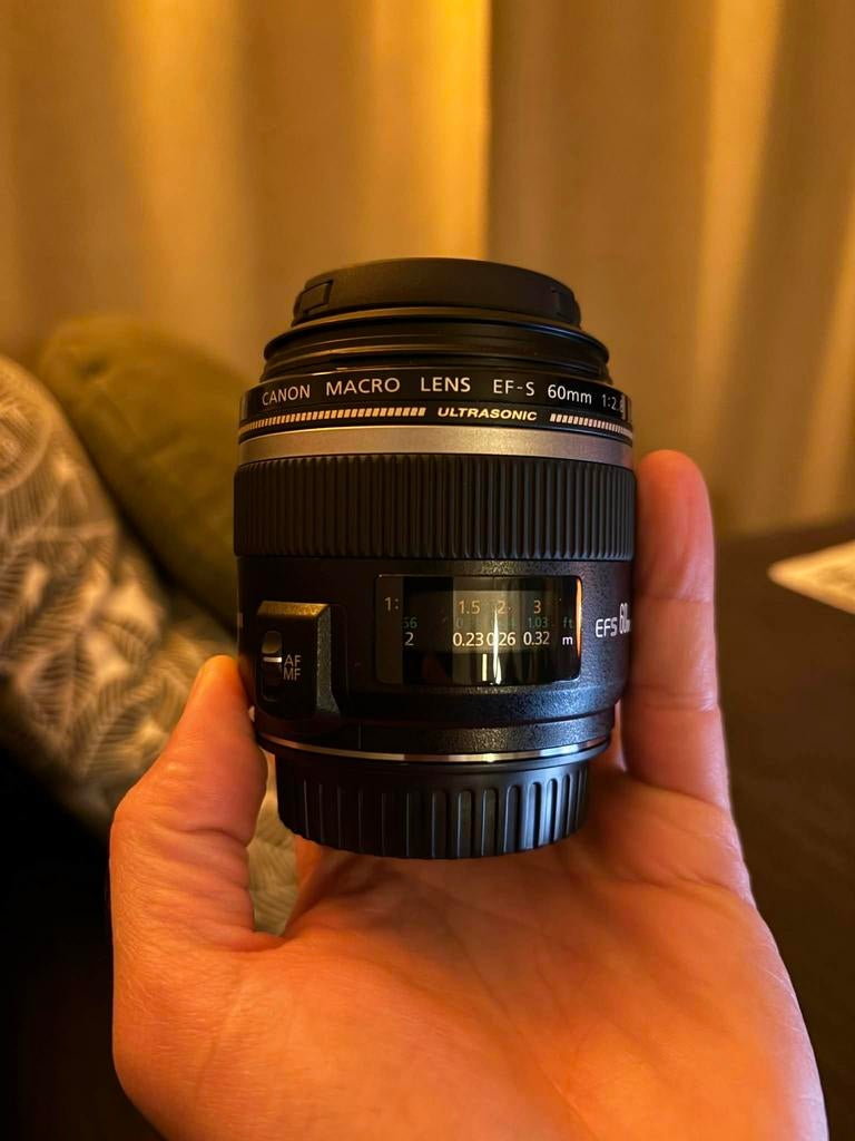 CANON EF-S 60mm F/2.8 Macro USM, Audio, Tv en Foto, Ophalen, Zo goed als nieuw, Macrolens, Zoom