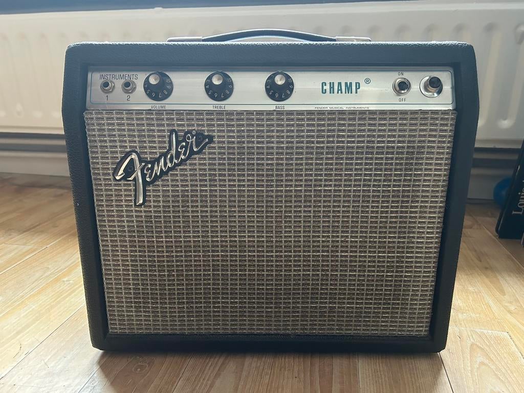 Fender Champ 1976, Muziek en Instrumenten, Ophalen, Gebruikt, Gitaar, Minder dan 50 watt
