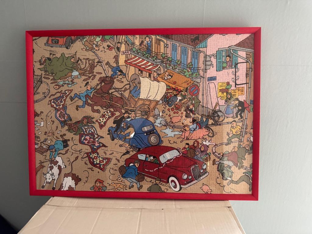 Puzzle Tintin Encadré, Collections, Enlèvement, Tintin, Comme neuf, Autres types