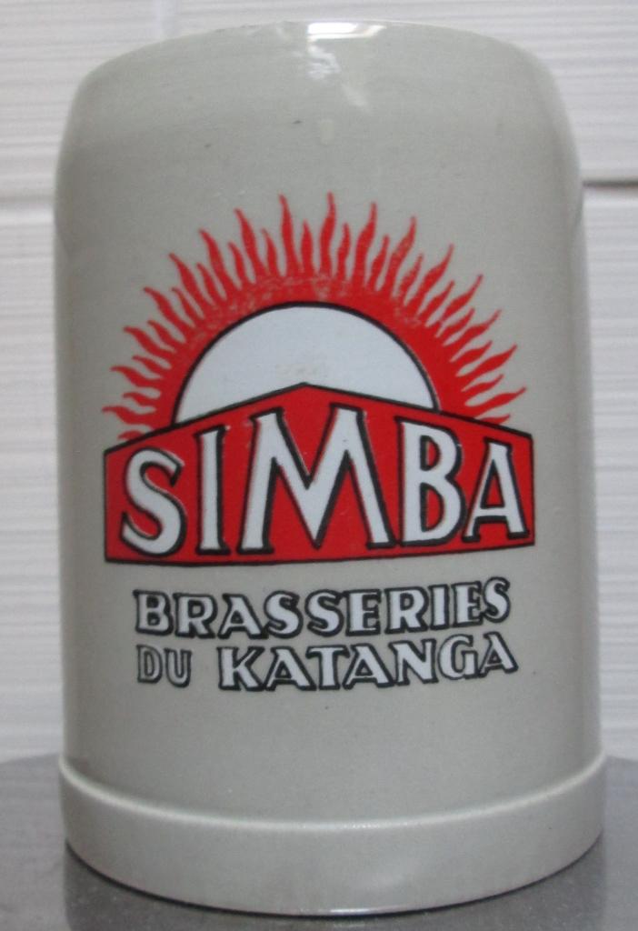Bierpot Simba (Brouwerij Zeeberg te Aalst), Collections, Marques de bière, Enlèvement ou Envoi, Utilisé, Verre ou Verres