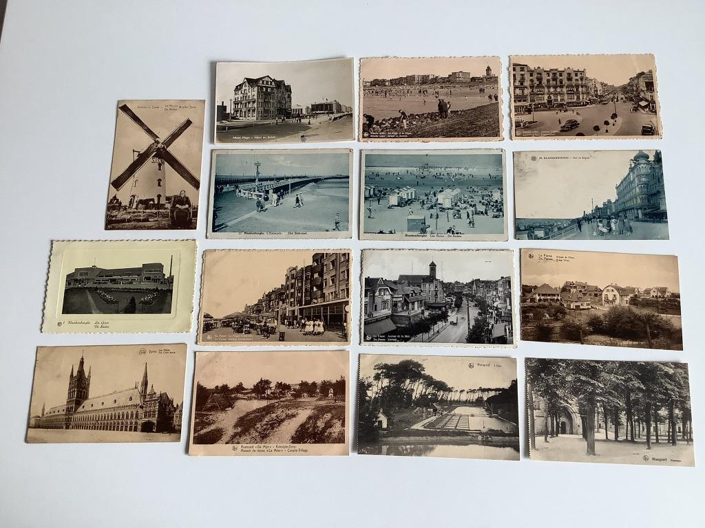 cartes postales anciennes Villes côtières flamandes, Enlèvement ou Envoi, 1920 à 1940, Affranchie, Ville ou Village