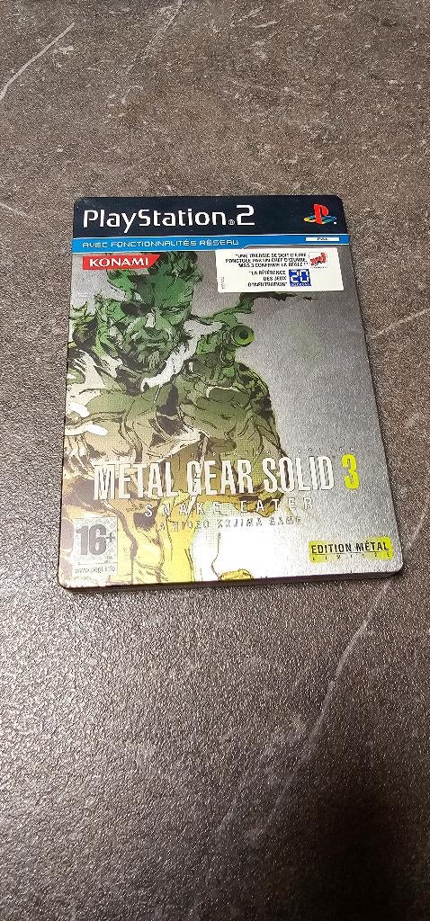 PS2 Metal Gear Solid steelbook, Enlèvement ou Envoi, Utilisé