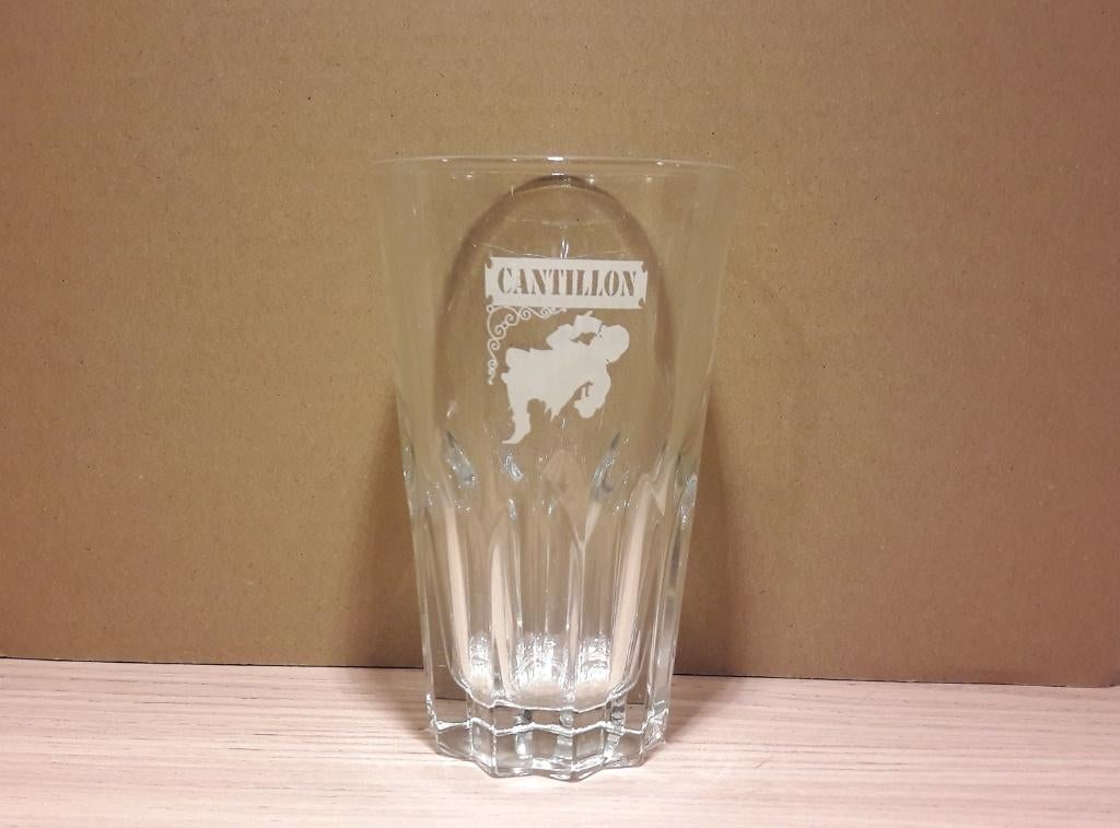 Cantillon bierglas model 8 - groot - „ITALY + N”, Verzenden, Zo goed als nieuw, Glas of Glazen, Overige merken