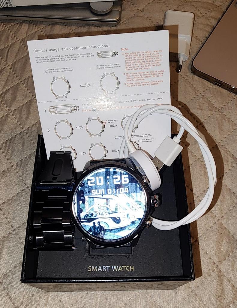 Nieuwe Android 4G-smartwatch — SIM en wifi — WhatsApp, Ophalen of Verzenden, GPS, Android