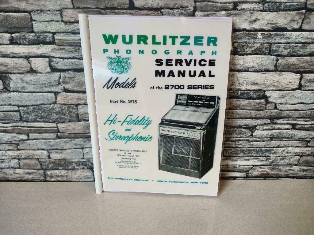 Service Manual: wurlitzer 2700/2710 (1963) jukebox nieuw !!!, Collections, Machines | Jukebox, Wurlitzer, Envoi