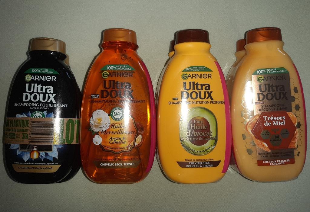 Garnier Ultra Doux shampoos 300 en 250 ml, Ophalen of Verzenden, Nieuw, Shampoo of Conditioner