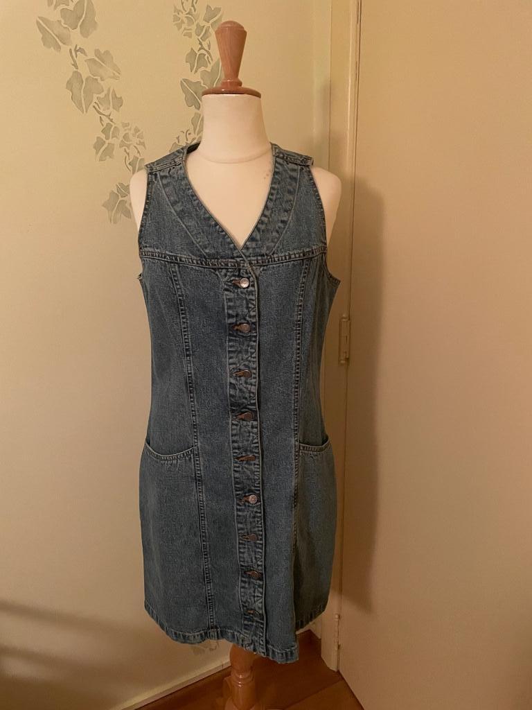 Vintage Jeanskleed, Vêtements | Femmes, Robes, Comme neuf, Taille 38/40 (M), Bleu, Au-dessus du genou, Enlèvement ou Envoi