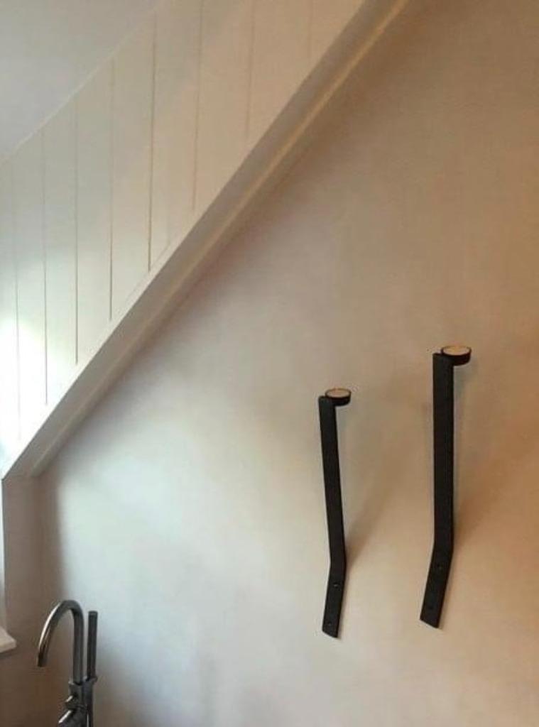 Wandkandelaar -smeedijzer waxinelichtje- Landelijk, Huis en Inrichting, Woonaccessoires | Kandelaars en Kaarsen, Nieuw, Ophalen of Verzenden