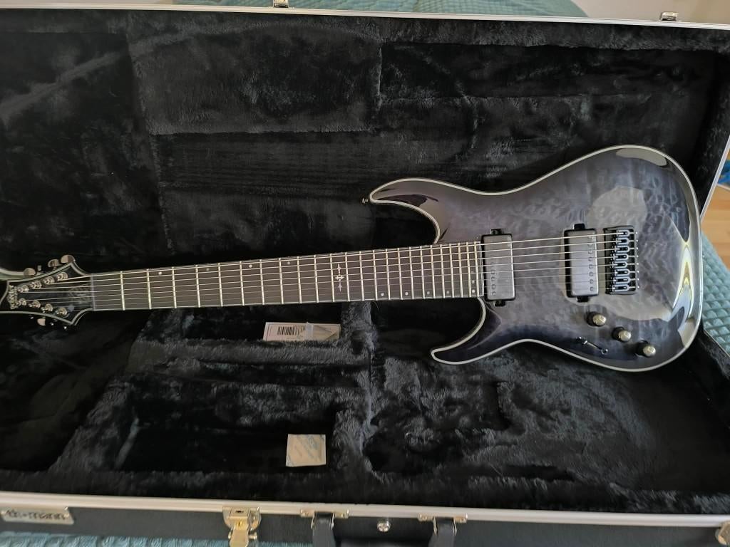 Schecter Hellraiser Hybrid C-8, Muziek en Instrumenten, Snaarinstrumenten | Gitaren | Elektrisch, Ophalen, Zo goed als nieuw, Solid body