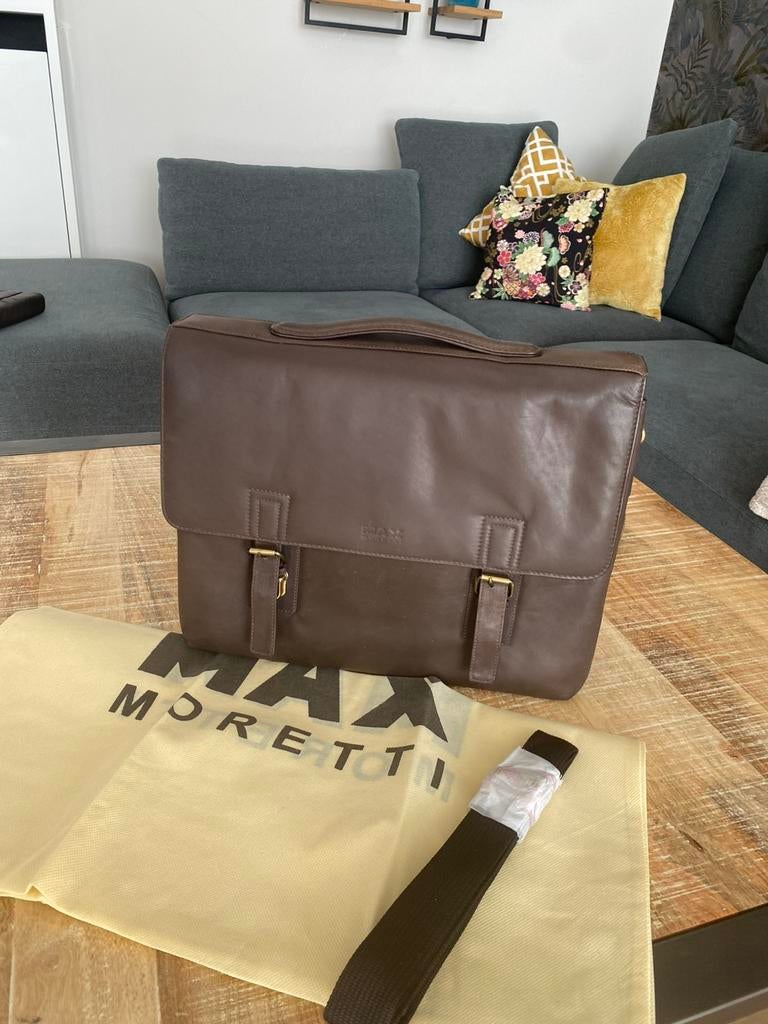 Sacoche Max Moretti, Bijoux, Sacs & Beauté, Enlèvement ou Envoi, Neuf, Cuir