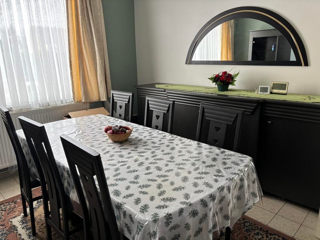 Koopje! Volledige eetkamer, Maison & Meubles, Enlèvement, Utilisé, Modern, 6 à 8 chaises