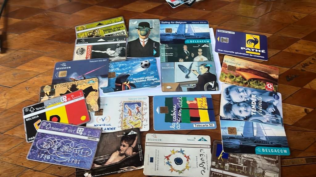 20 Cartes téléphones anciennes belgique, Verzamelen, Telefoonkaarten, Ophalen of Verzenden