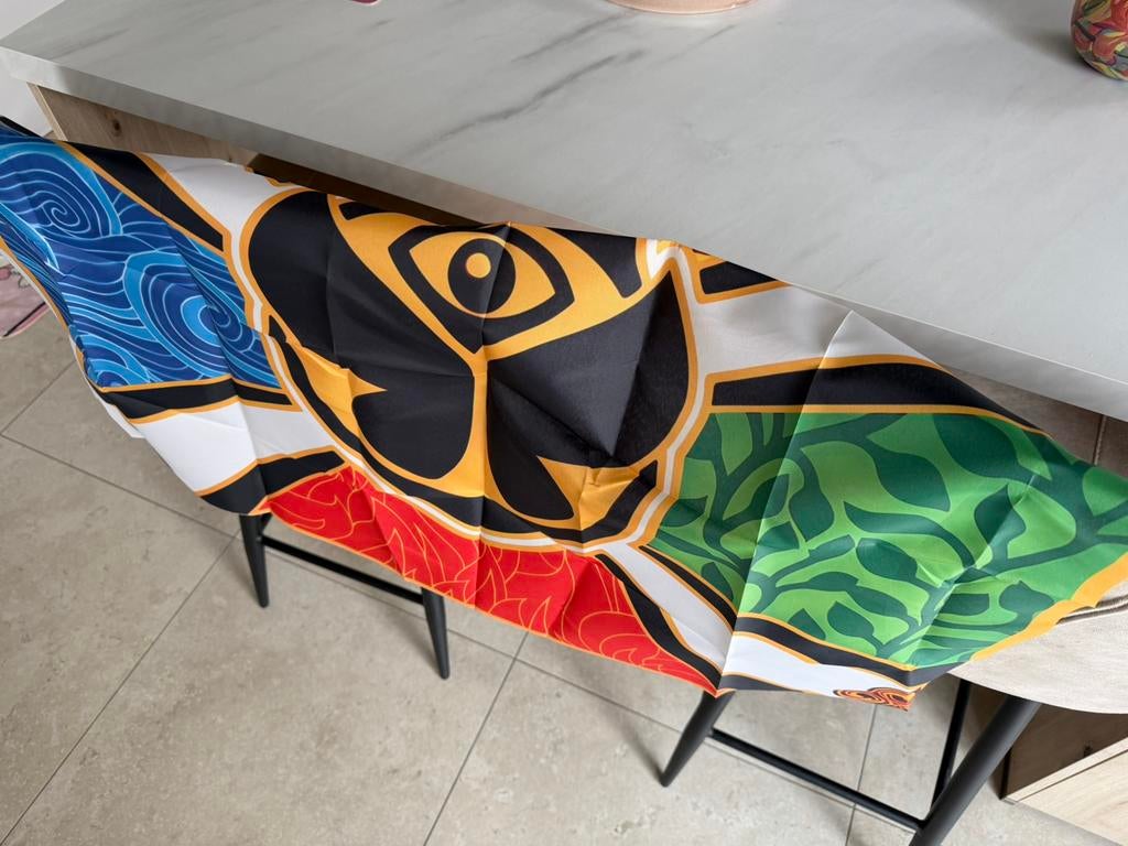 Vlag Tomorrowland 90 op 50 cm - retro vintage mancave, Ophalen of Verzenden, Nieuw, Reclamebord