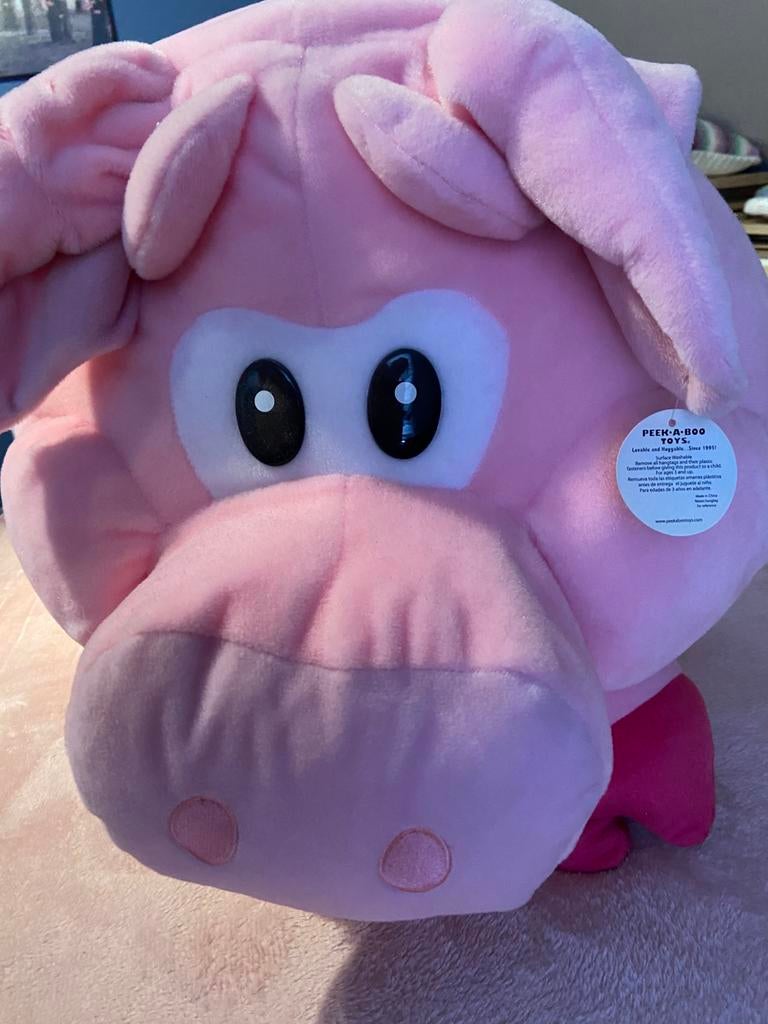 Groot knuffelvarken, Ophalen, Zo goed als nieuw