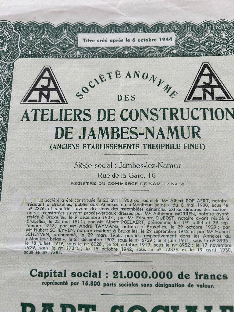 oude aandelen, Ophalen of Verzenden, 1920 tot 1950, Aandeel