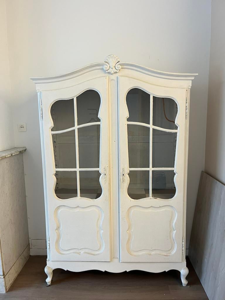 Vintage witte kast, Antiek en Kunst, Antiek | Meubels | Kasten, Ophalen