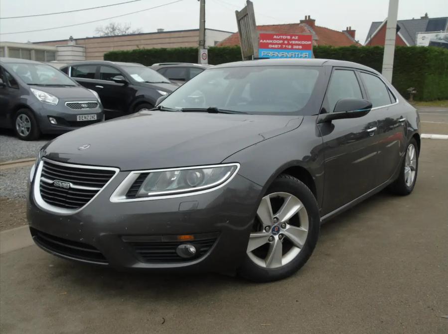 Saab 9-5 2.0 Tid4 *10/2010 *Ohboekje *Navi *Leder *EURO 5, Autos, Cuir, 139 g/km, Entreprise, Noir