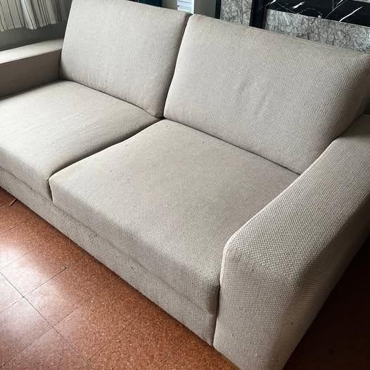 Canapé IKEA SORVALLEN beige 2 places203x102x88cm - bon état, Huis en Inrichting, Zetels | Zetels, Gebruikt, Rechte bank, Tweepersoons