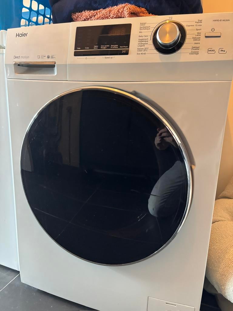 Lave-linge Haier HW90-814636N, Electroménager, Lave-linge, Enlèvement, Comme neuf, Chargeur frontal