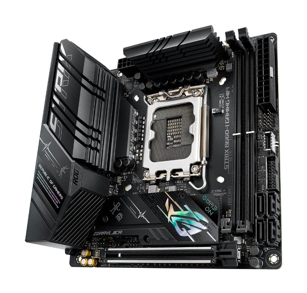 ASUS ROG STRIX B660-I WIFI DDR5, Computers en Software, Moederborden, LGA 1700, Ophalen of Verzenden, Zo goed als nieuw, Mini-ITX